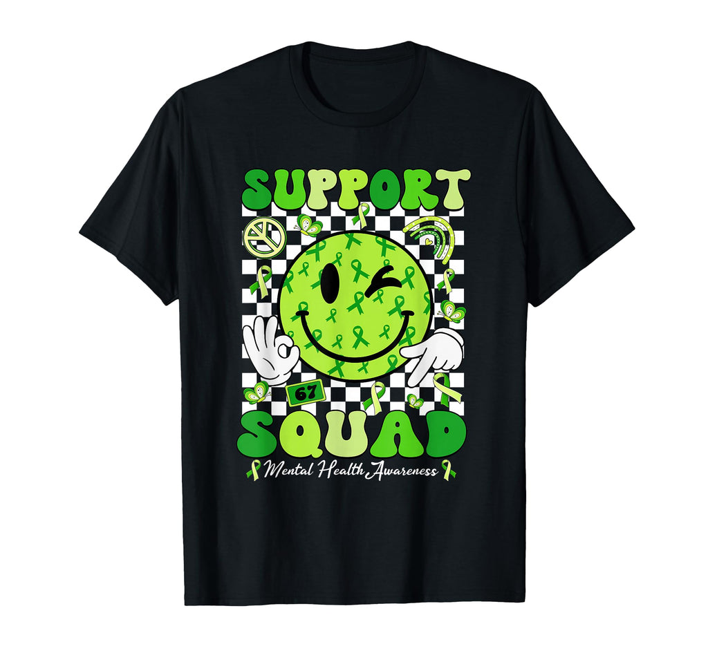 Support Squad Mental Health Matters T-Shirt - Aesthetic Graphic Unisex - T-Shirt, Sweatshirt, Hoodie