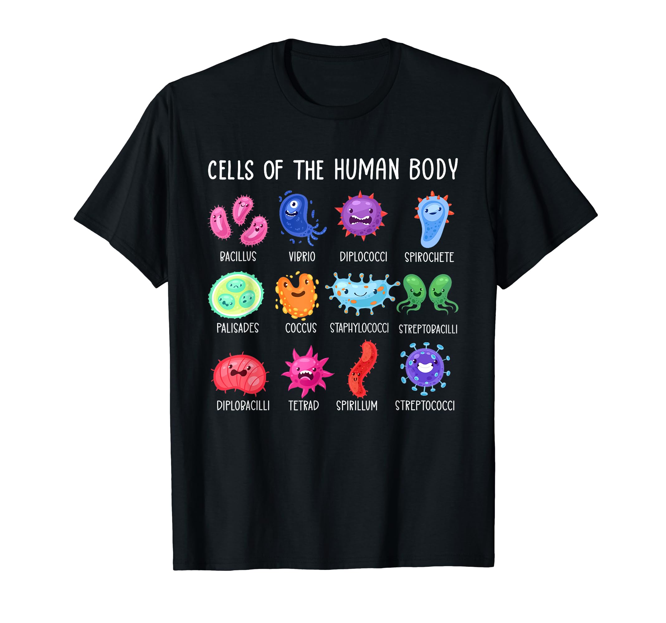 Human Body Cells Science Teacher T-Shirt - Fun Novelty Design for Adults - T-Shirt, Sweatshirt, Hoodie