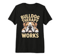Bulldog Therapy Works Relaxing Calm Tri T-Shirt - Graphic Print Unisex - T-Shirt, Sweatshirt, Hoodie