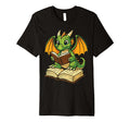 Book Dragon Reading Literature Fantasy Hoodie - Fun Novelty Design Unisex - T-Shirt, Sweatshirt, Hoodie