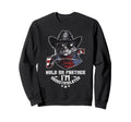 Hold Partner Overstimulated Western Cat Sweatshirt - Graphic Print Unisex - T-Shirt, Sweatshirt, Hoodie