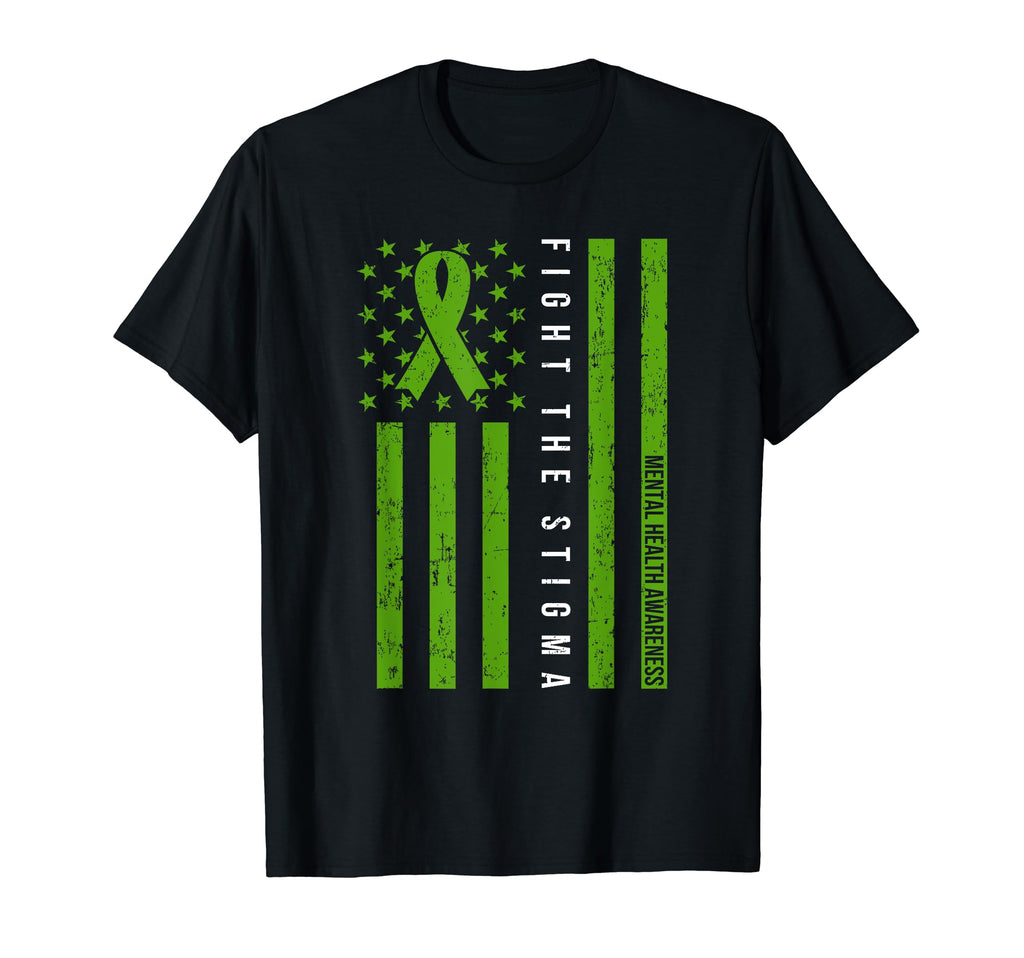 Mental Health Awareness Green T-Shirt - Casual Everyday Wear Men Women - T-Shirt, Sweatshirt, Hoodie