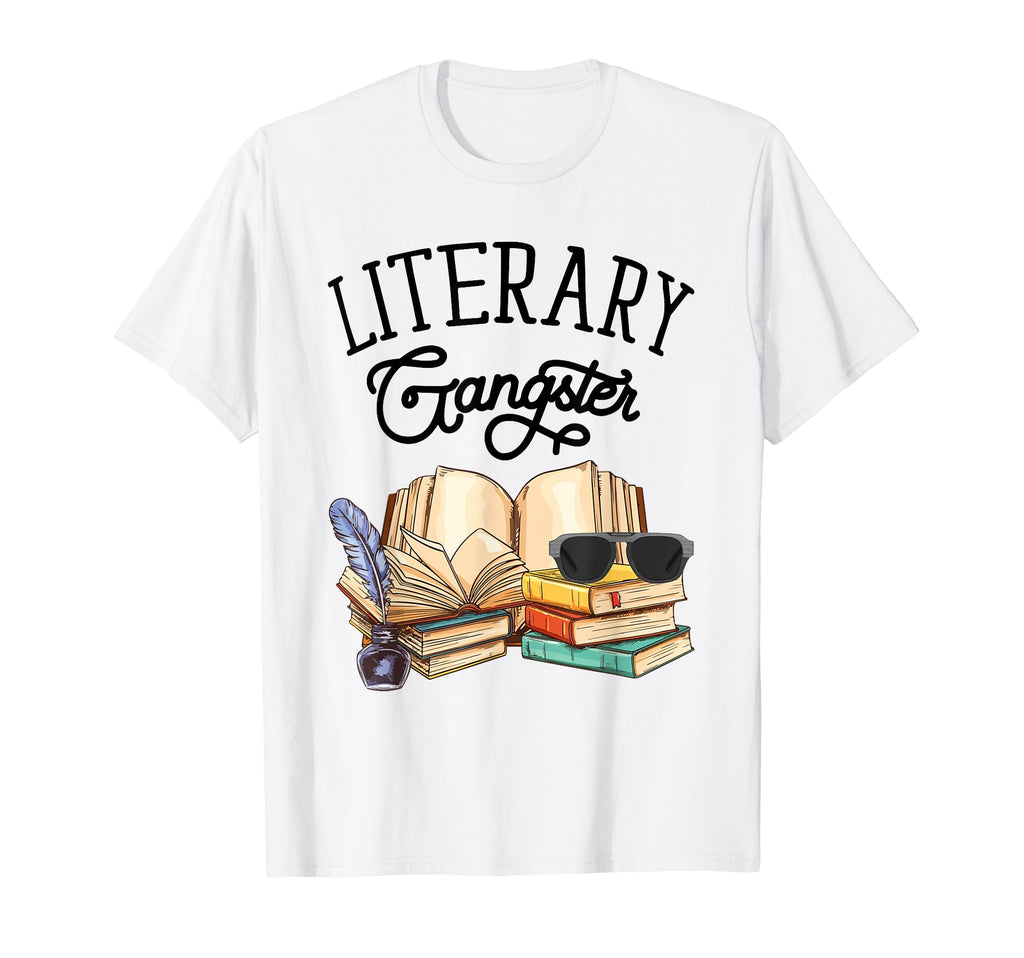 Literary Gangster Literature T-Shirt - Fun Novelty Design Men Women - T-Shirt, Sweatshirt, Hoodie