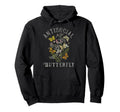 Antisocial Butterfly Fairy Grunge Hoodie - Unique Graphic for Adults - T-Shirt, Sweatshirt, Hoodie