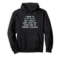 Funny Overthinking Witty Sarcastic Self Hoodie - Custom Art Print Unisex - T-Shirt, Sweatshirt, Hoodie