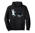 Anxiety Bunny Meme Mental Health Hoodie - Graphic Print Unisex - T-Shirt, Sweatshirt, Hoodie