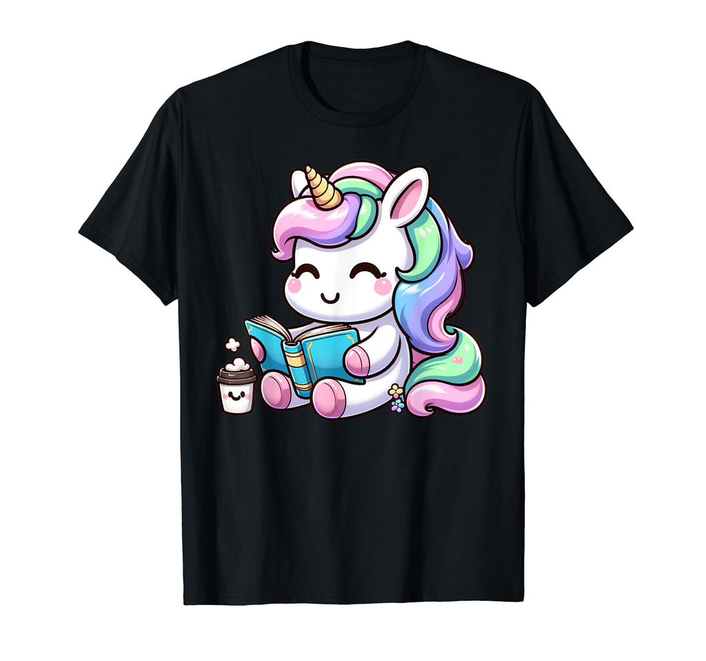 Funny Anime Kawaii Rainbow Unicorn T-Shirt - Minimalist Print Men Women - T-Shirt, Sweatshirt, Hoodie