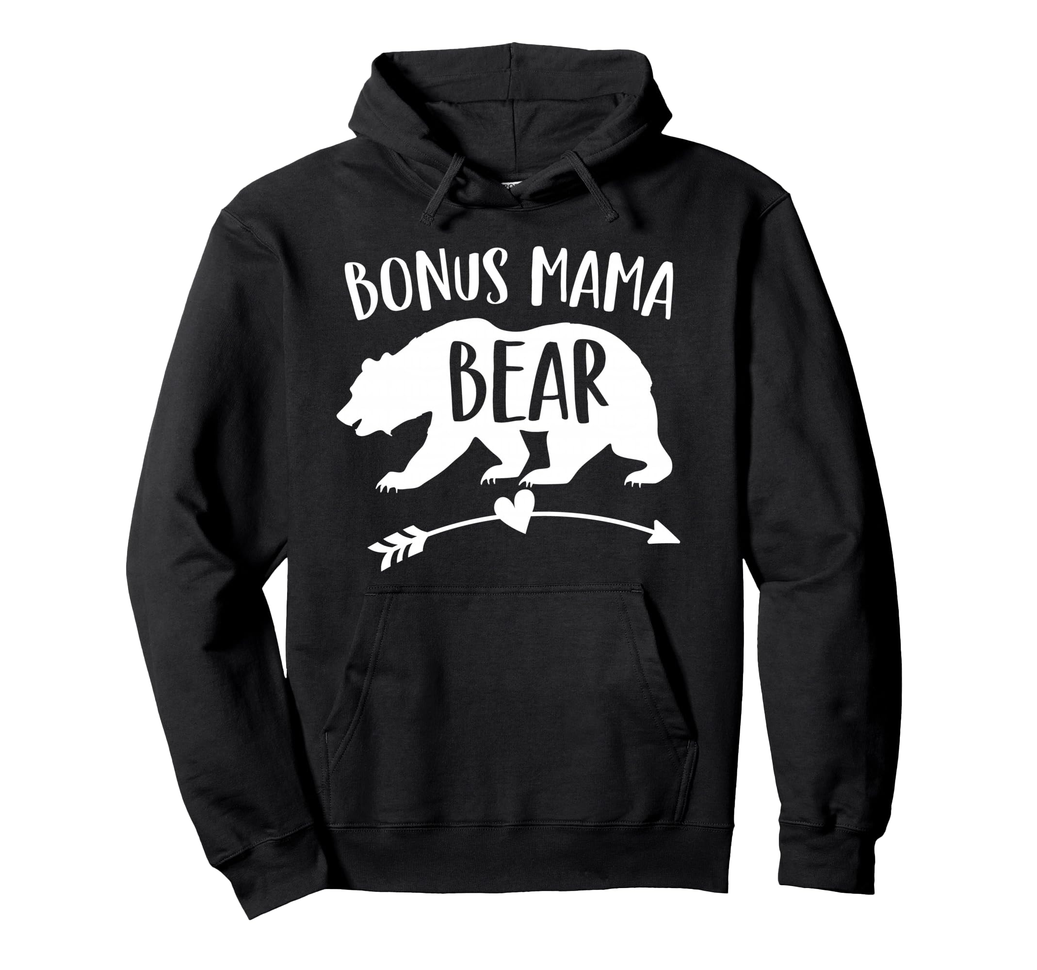Bonus Mama Bear Best Step Mom Ever Hoodie - Minimalist Print Unisex - T-Shirt, Sweatshirt, Hoodie