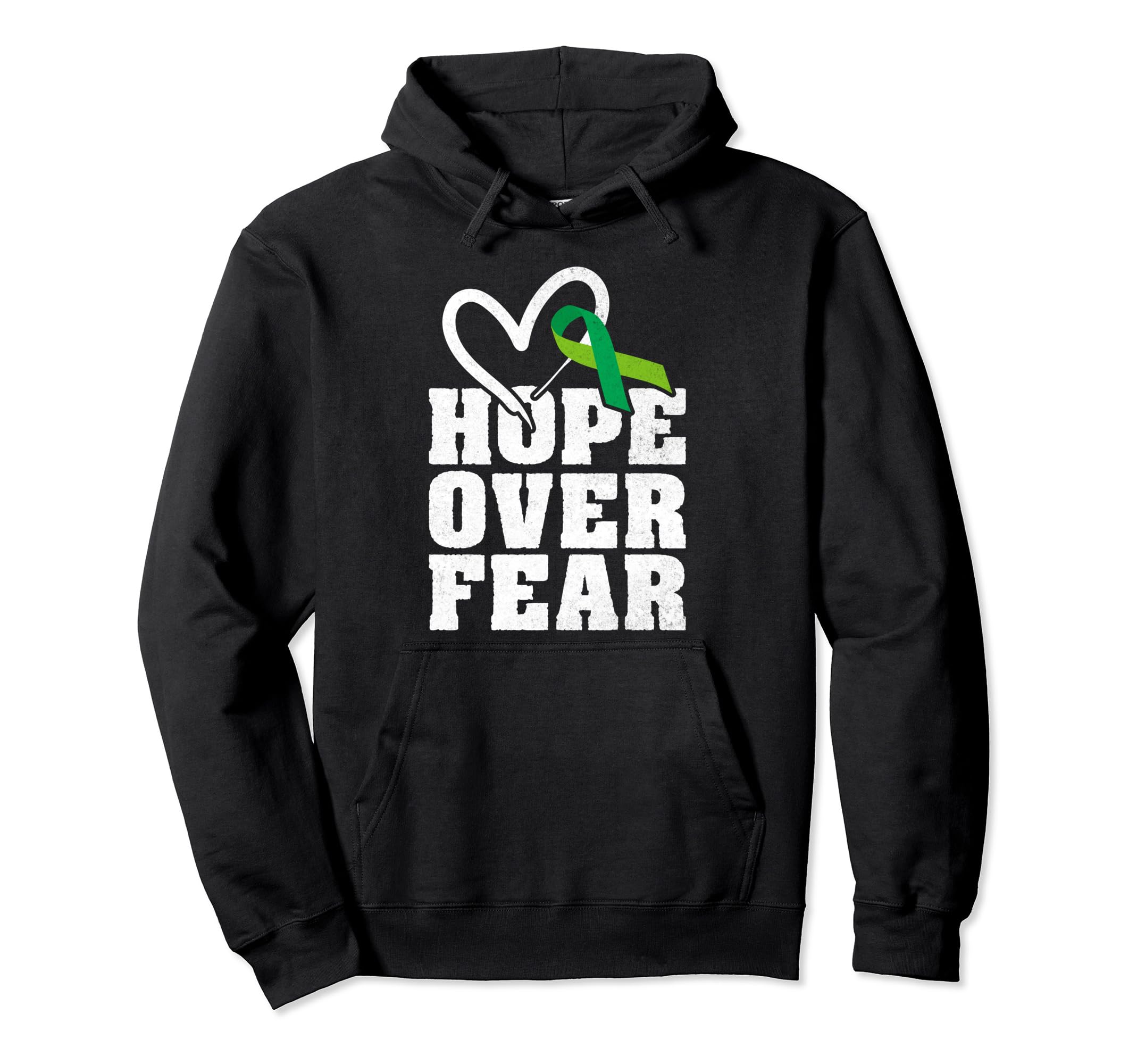 Hope Over Fear Mental Health Hoodie - Novelty Apparel Men Women - T-Shirt, Sweatshirt, Hoodie