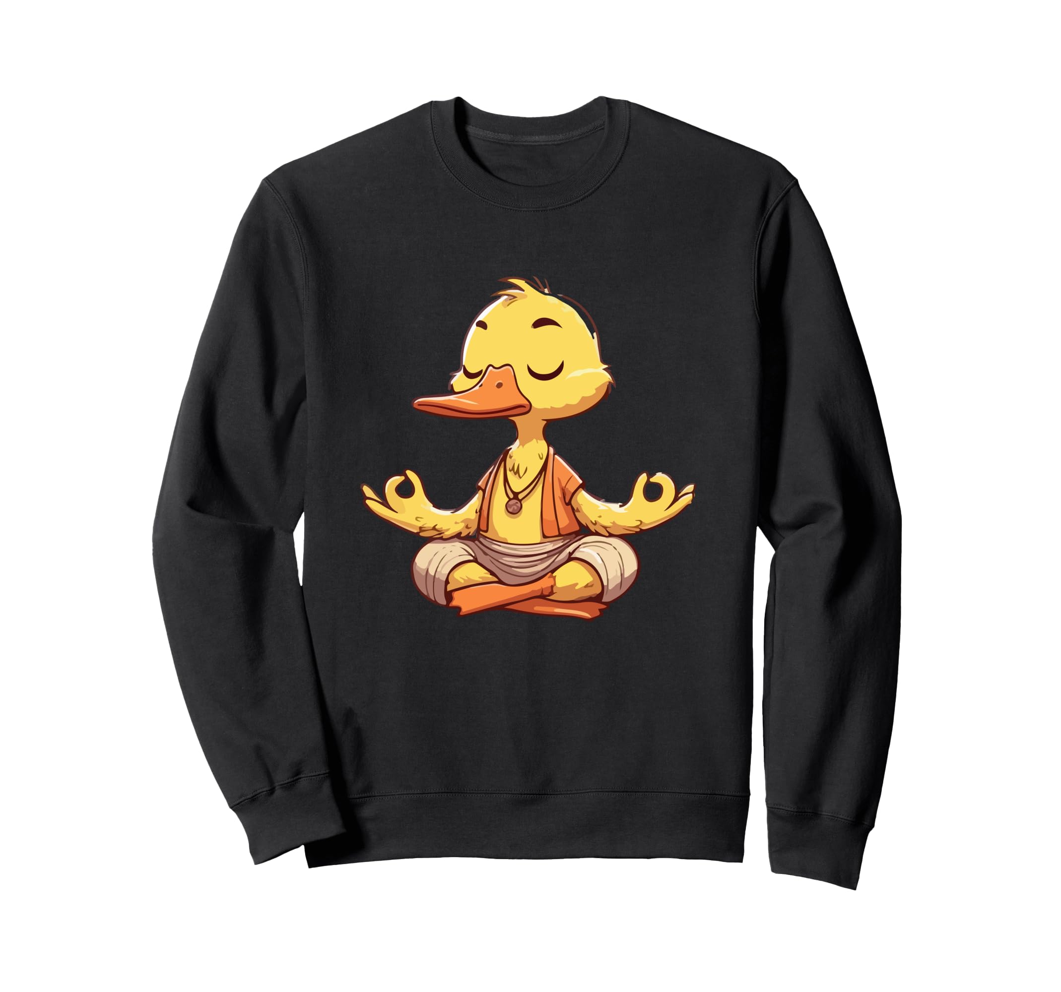 Meditation Duck Yoga Pose Relaxing Sweatshirt - Trendy Graphic for Adults - T-Shirt, Sweatshirt, Hoodie