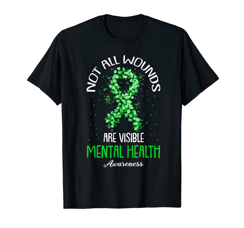 Not All Wounds Are Visible Mental T-Shirt - Novelty Apparel Men Women - T-Shirt, Sweatshirt, Hoodie