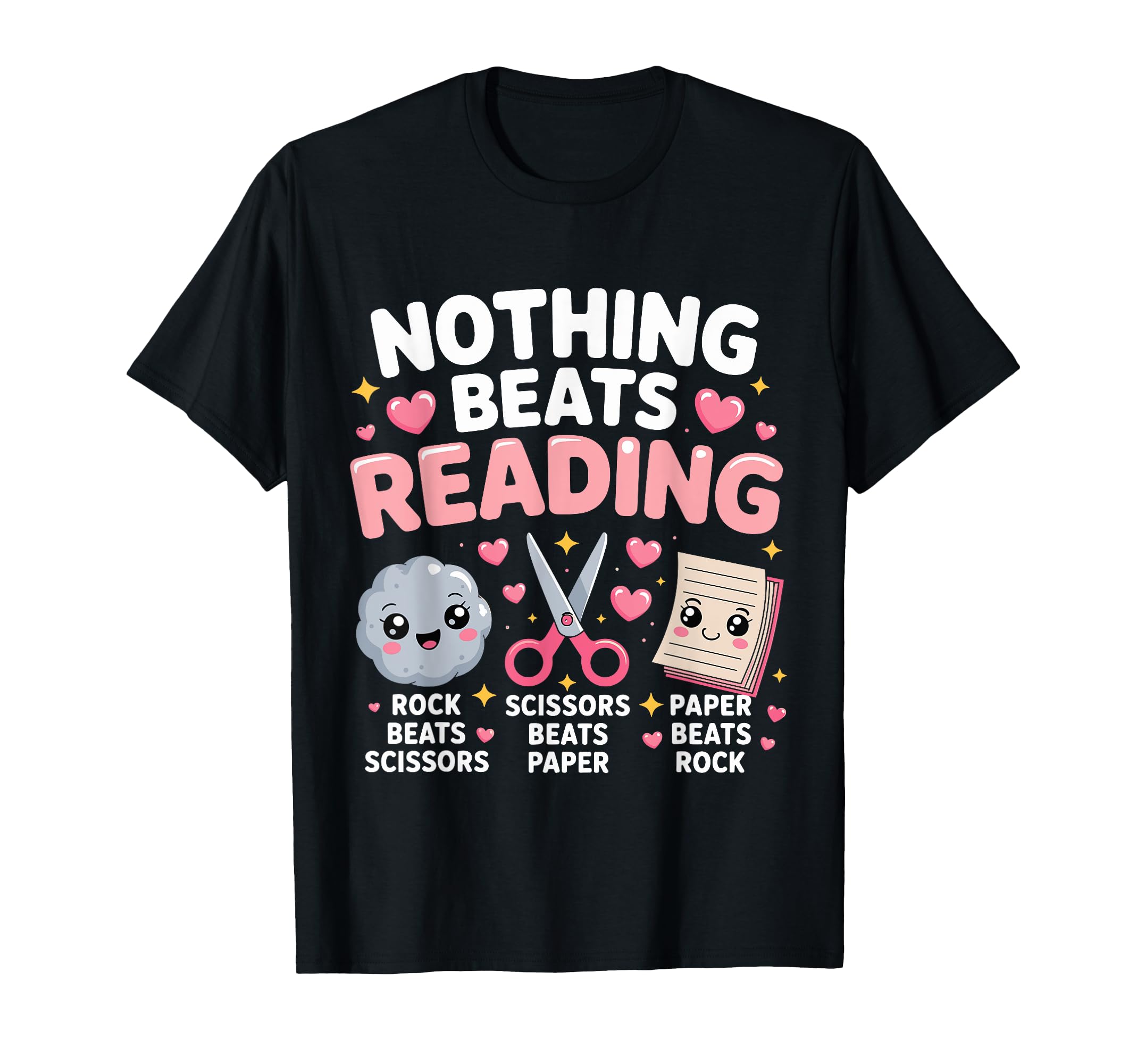 Nothing Beats Reading Rock Paper T-Shirt - Streetwear Style Men Women - T-Shirt, Sweatshirt, Hoodie