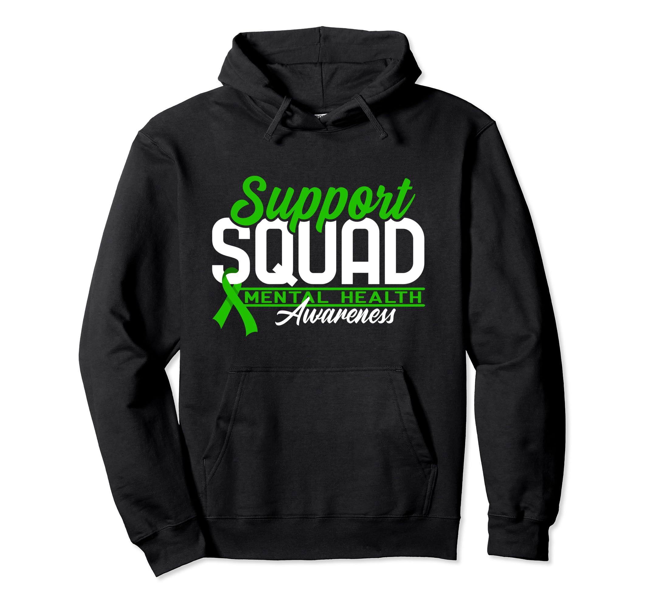 Support Awareness Squad I Depression Mental Hoodie - Graphic Print Unisex - T-Shirt, Sweatshirt, Hoodie