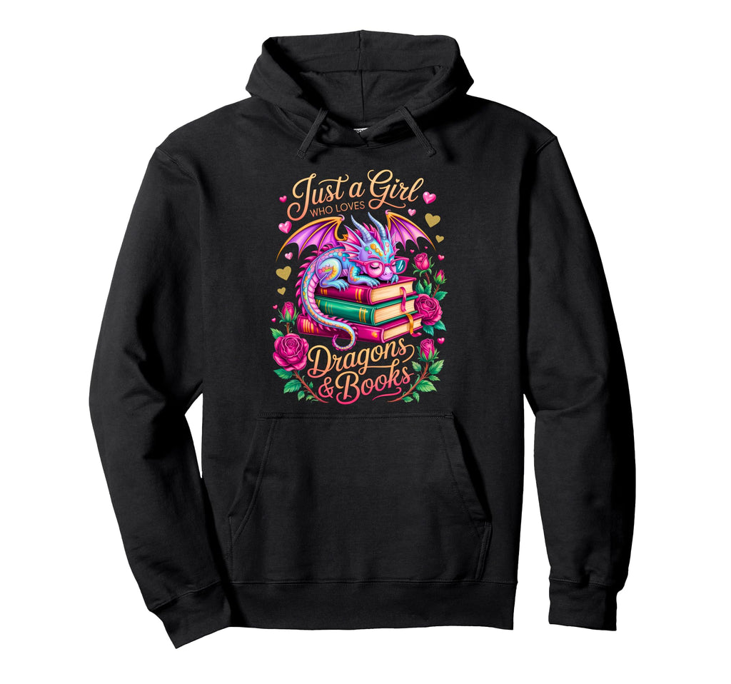 Colorful Just Who Loves Dragons And Hoodie - Novelty Apparel Men Women - T-Shirt, Sweatshirt, Hoodie