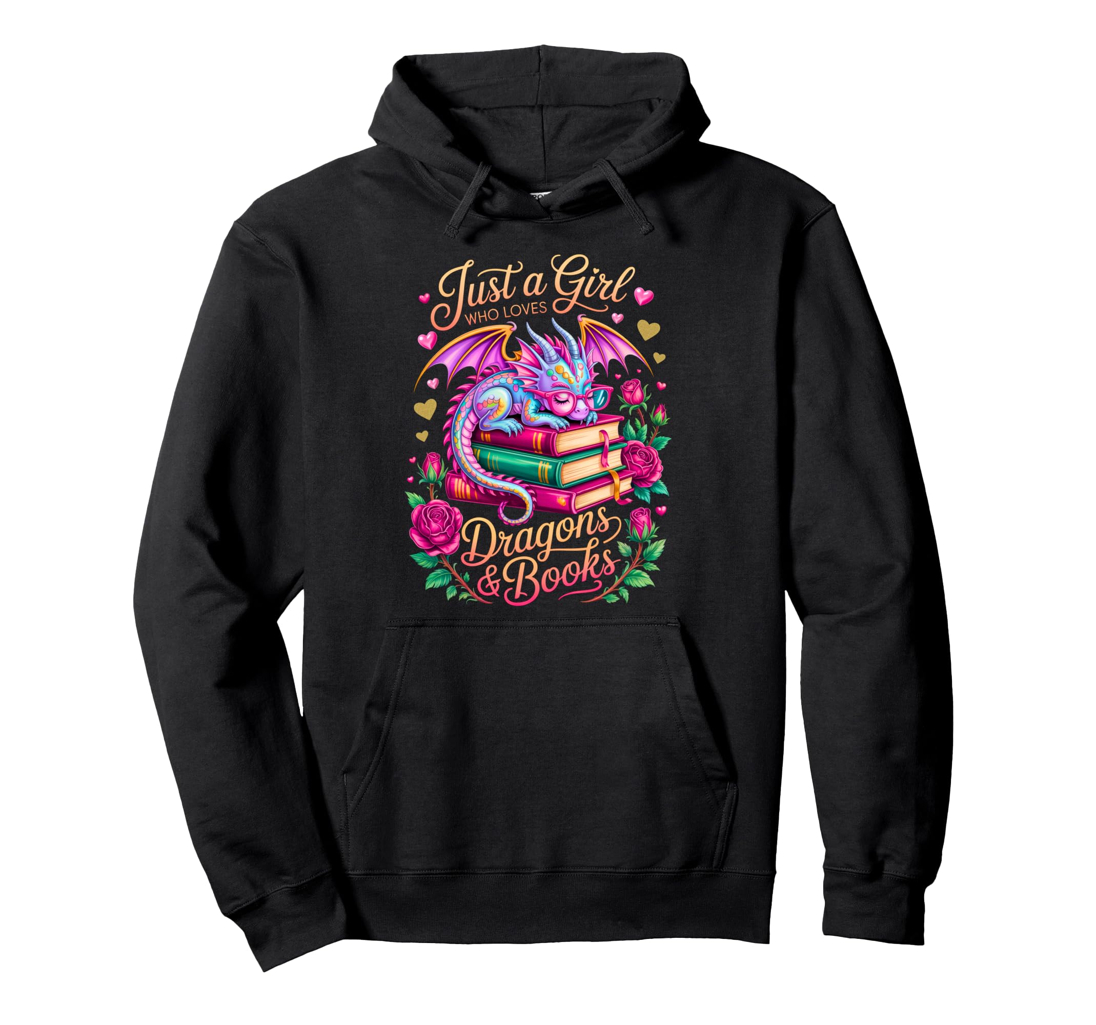 Colorful Just Who Loves Dragons And Hoodie - Novelty Apparel Men Women - T-Shirt, Sweatshirt, Hoodie