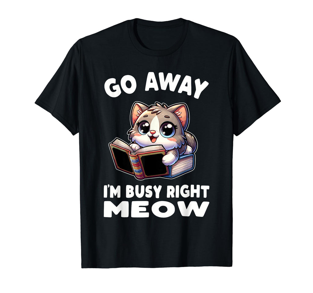 Reading Book Cat Library Reading T-Shirt - Custom Art Print for Adults - T-Shirt, Sweatshirt, Hoodie