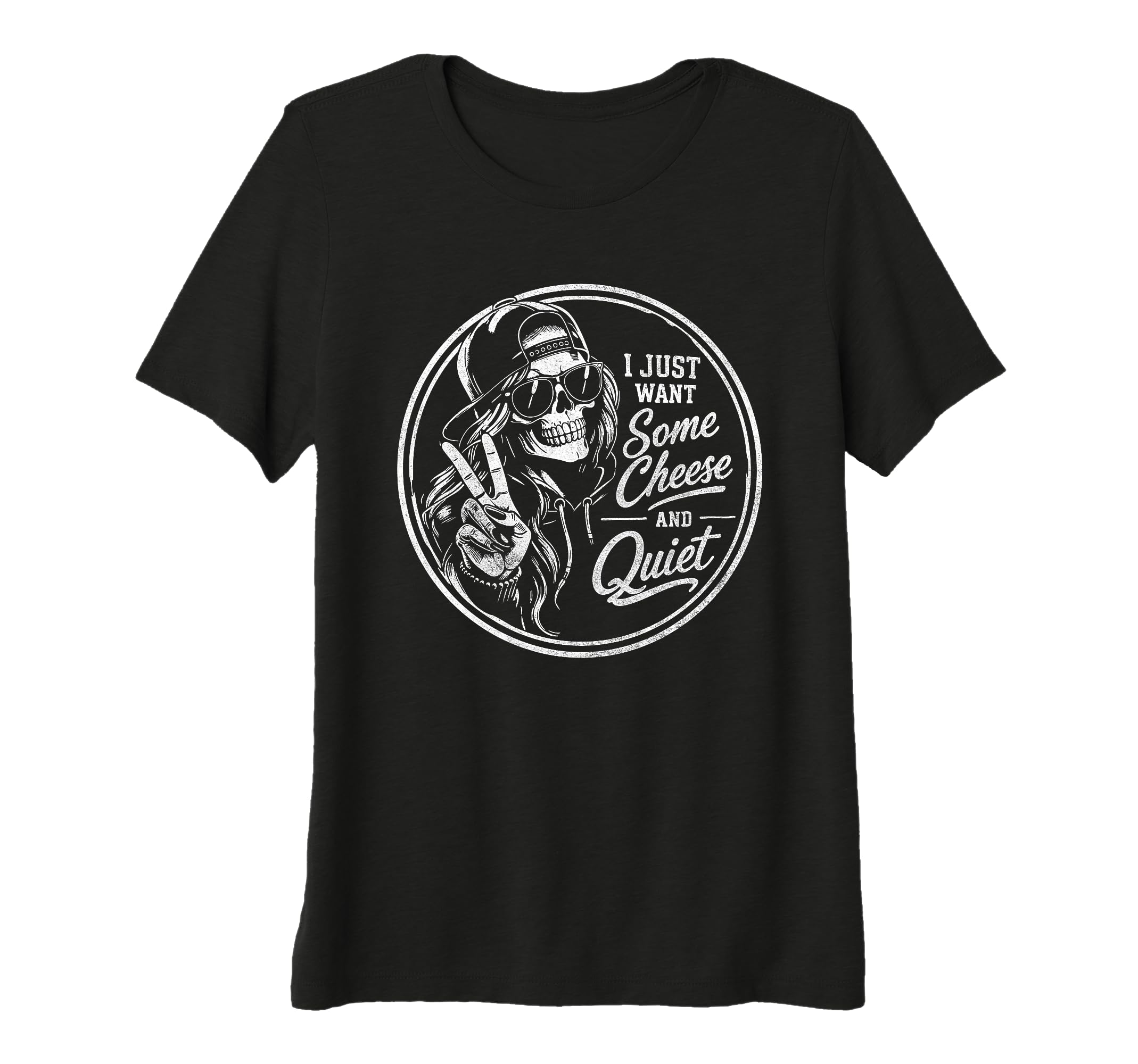 Womens I Just Want Some Cheese And T-Shirt - Aesthetic Graphic Unisex - T-Shirt, Sweatshirt, Hoodie