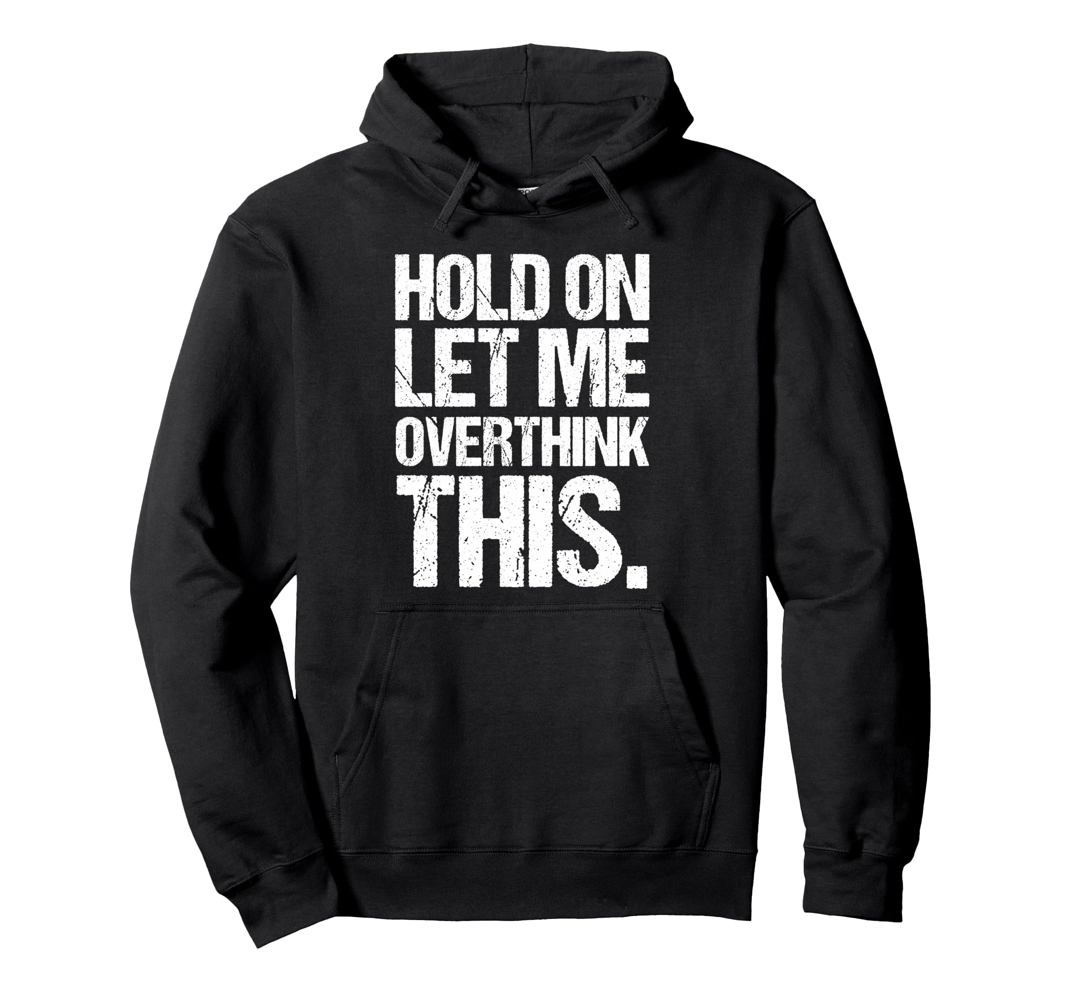Overthinker Distressed Introverts Hoodie - Custom Art Print Unisex - T-Shirt, Sweatshirt, Hoodie
