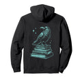 Raven Crow Book Green Bird Literature Hoodie - Unique Graphic for Adults - T-Shirt, Sweatshirt, Hoodie