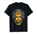 Buddha Headphones Mindfulness Music T-Shirt - Novelty Apparel Men Women - T-Shirt, Sweatshirt, Hoodie