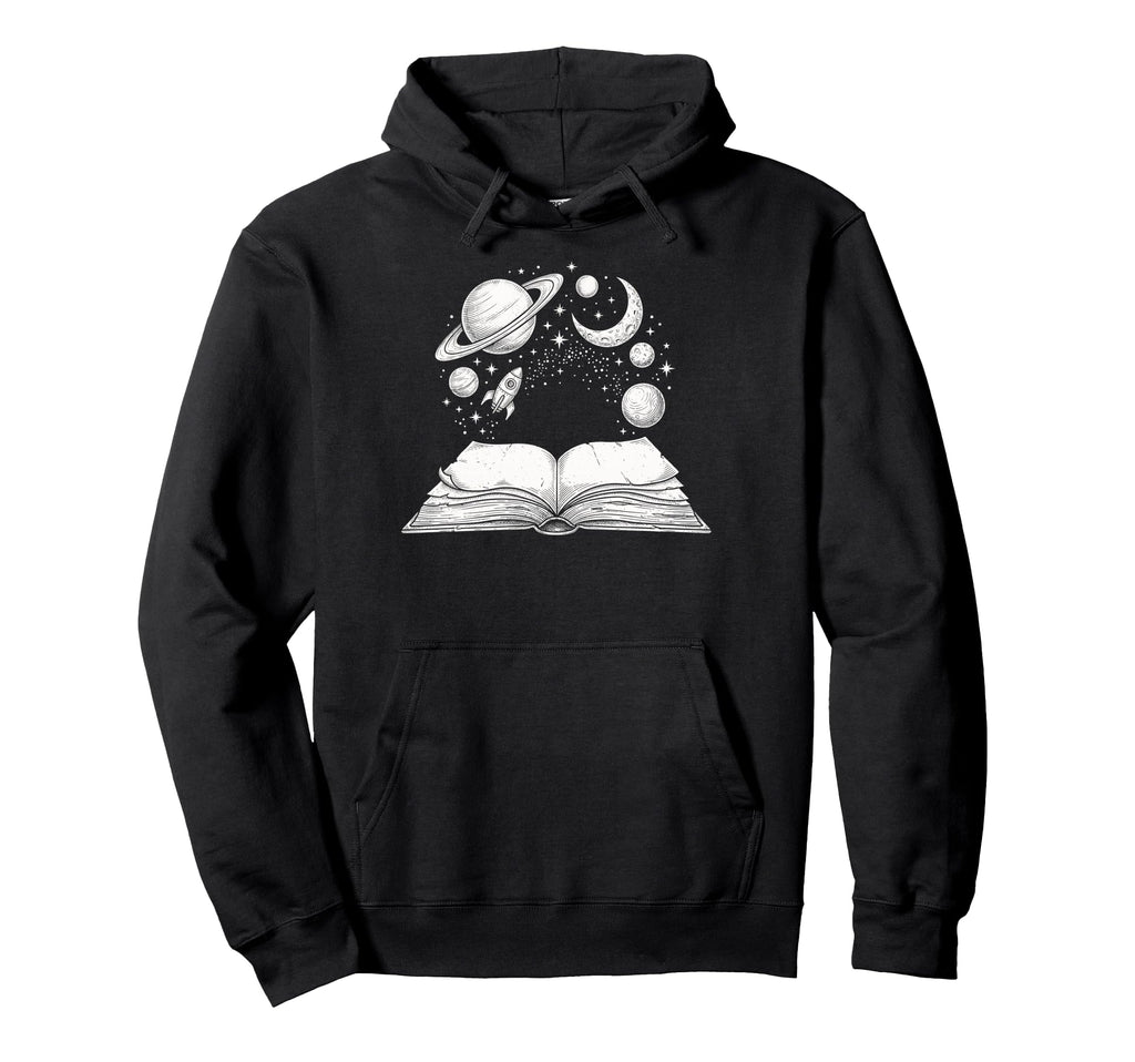 Solar System Planets Books Lover Hoodie - Fun Novelty Design for Adults - T-Shirt, Sweatshirt, Hoodie