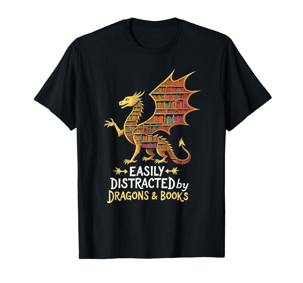 Imaginative Easily Distracted Dragons T-Shirt - Graphic Print Men Women - T-Shirt, Sweatshirt, Hoodie