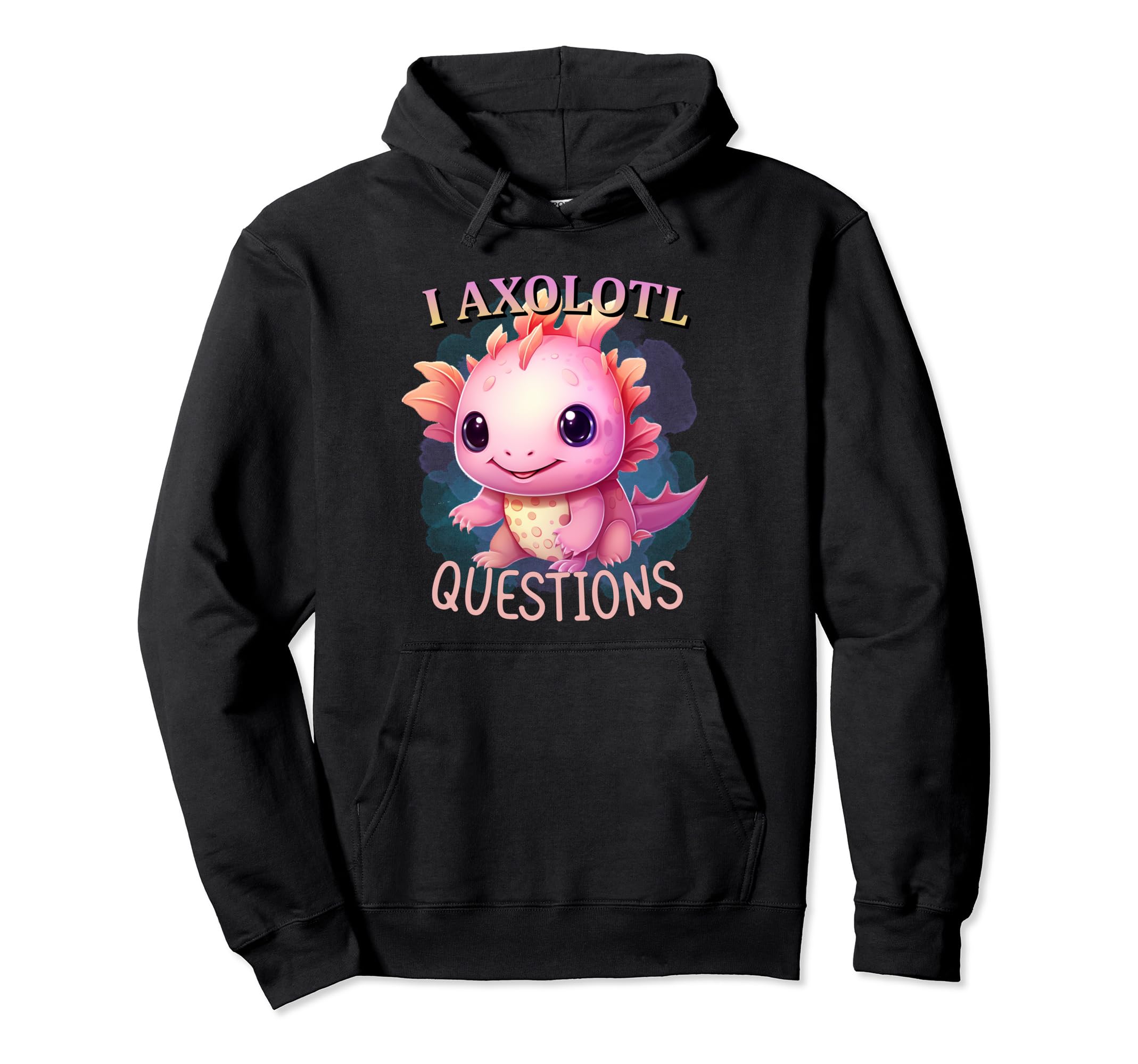 Axolotl Bookshelf Readsolotl Bookish Hoodie - Graphic Print for Adults - T-Shirt, Sweatshirt, Hoodie