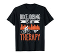 Bikejoring Is My Therapy Dogscooting T-Shirt - Custom Art Print Unisex - T-Shirt, Sweatshirt, Hoodie