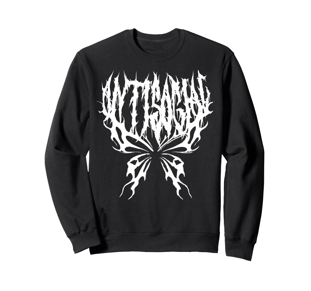 Anti Social Butterfly Y2K Introvert Club Sweatshirt - Graphic Print Unisex - T-Shirt, Sweatshirt, Hoodie