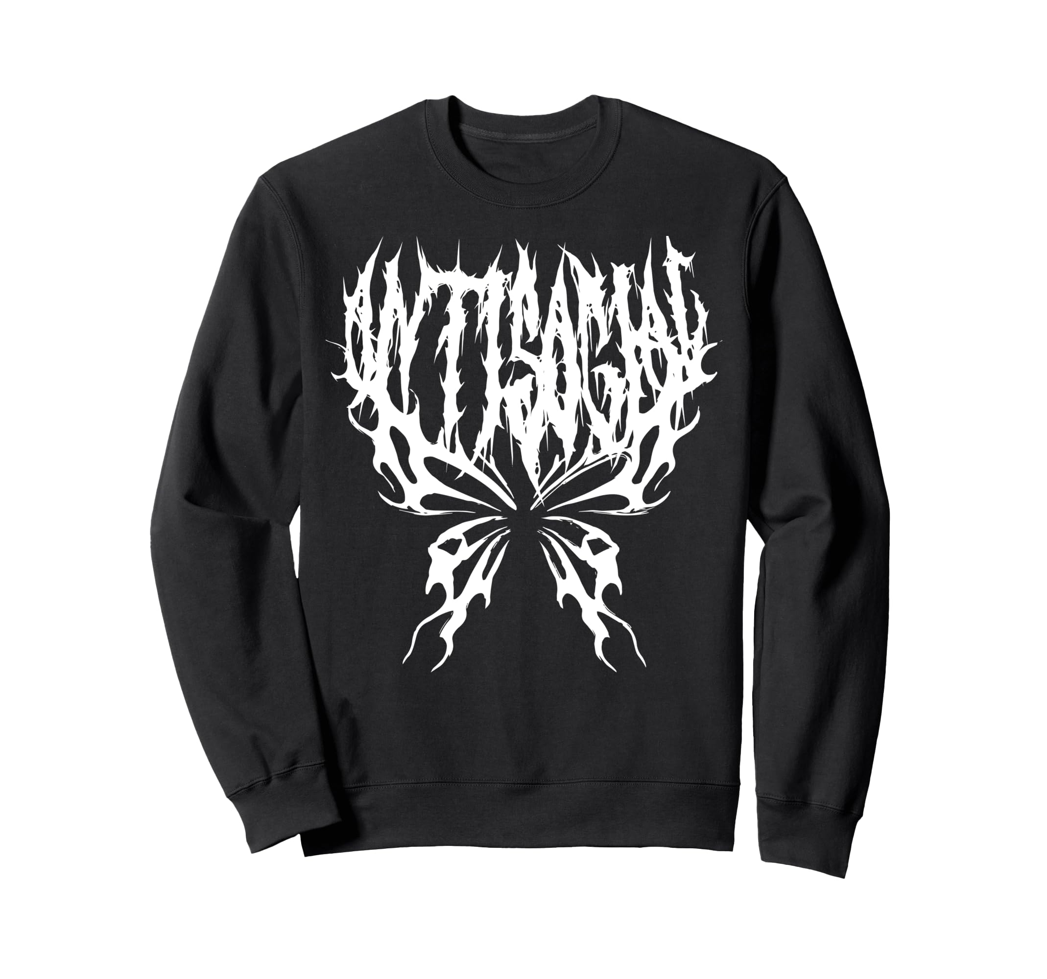 Anti Social Butterfly Y2K Introvert Club Sweatshirt - Graphic Print Unisex - T-Shirt, Sweatshirt, Hoodie