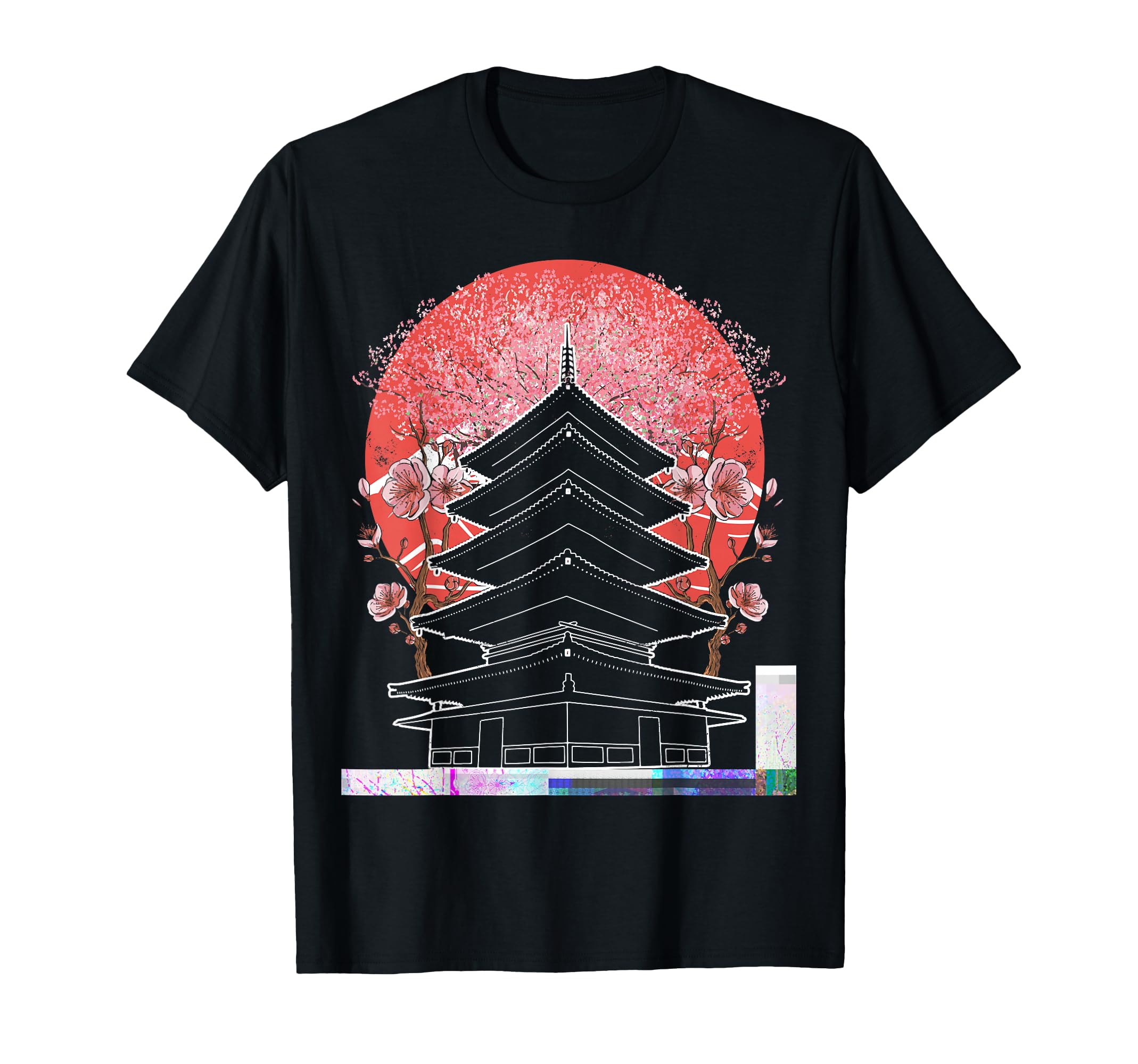 Japanese Pagoda Lantern Meditation T-Shirt - Aesthetic Graphic for Adults - T-Shirt, Sweatshirt, Hoodie