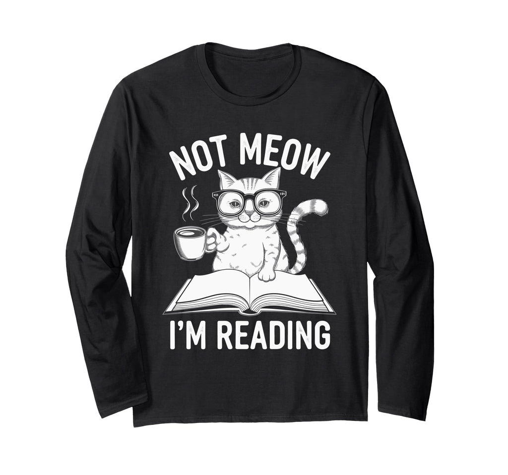 Cat Bookworm Bibliophile Reader Book Sweatshirt - Novelty Apparel Unisex - T-Shirt, Sweatshirt, Hoodie