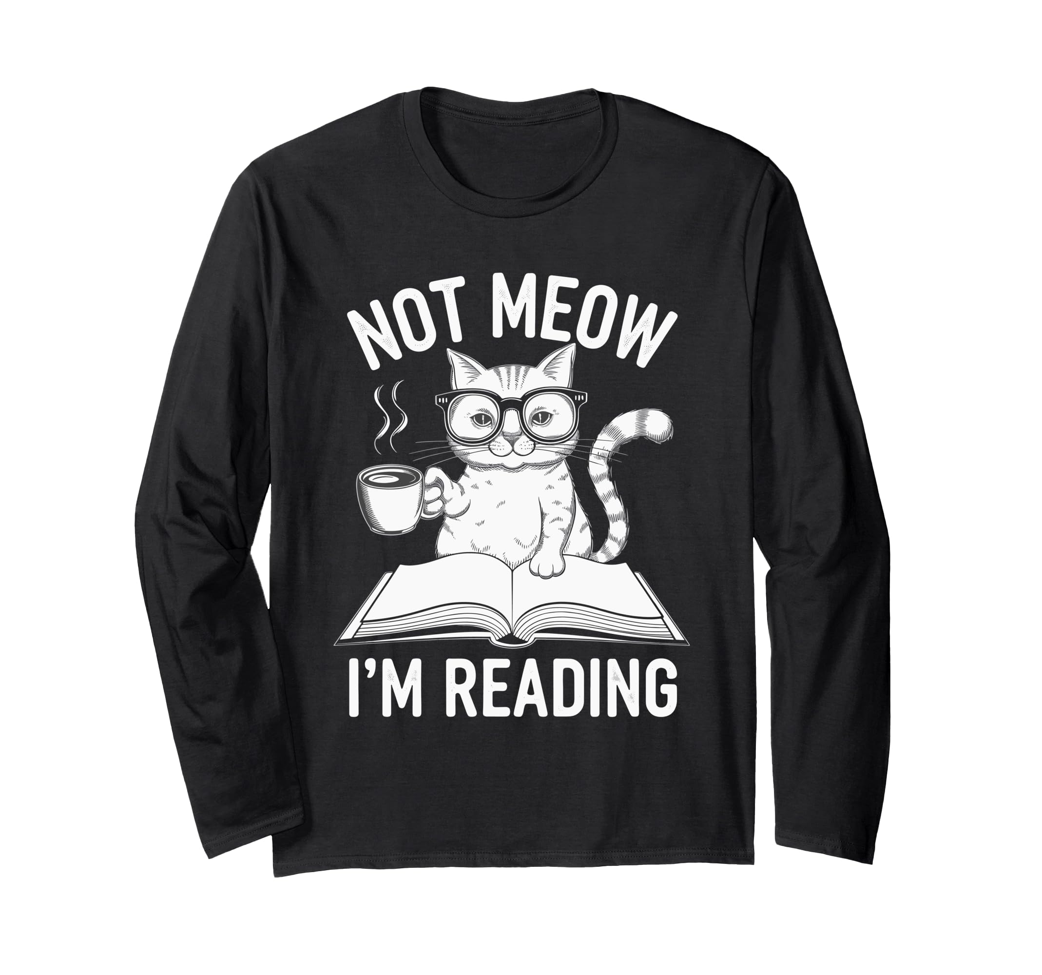 Cat Bookworm Bibliophile Reader Book Sweatshirt - Novelty Apparel Unisex - T-Shirt, Sweatshirt, Hoodie