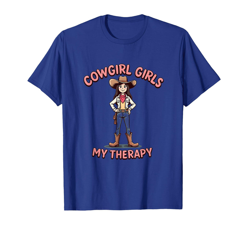 Cowgirl My Therapy Western Ranch T-Shirt - Unique Graphic for Adults - T-Shirt, Sweatshirt, Hoodie