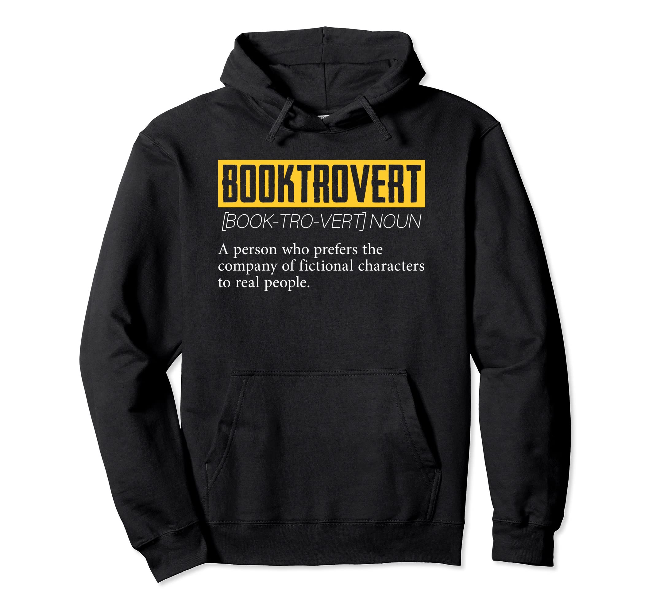 Booktrovert Introvert Shy Reading Hoodie - Minimalist Print for Adults - T-Shirt, Sweatshirt, Hoodie