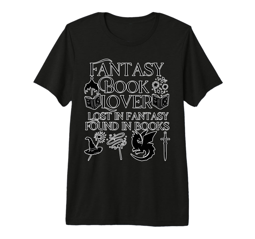 Fantasy Book Lover Dragons And Magic T-Shirt - Minimalist Print Unisex - T-Shirt, Sweatshirt, Hoodie