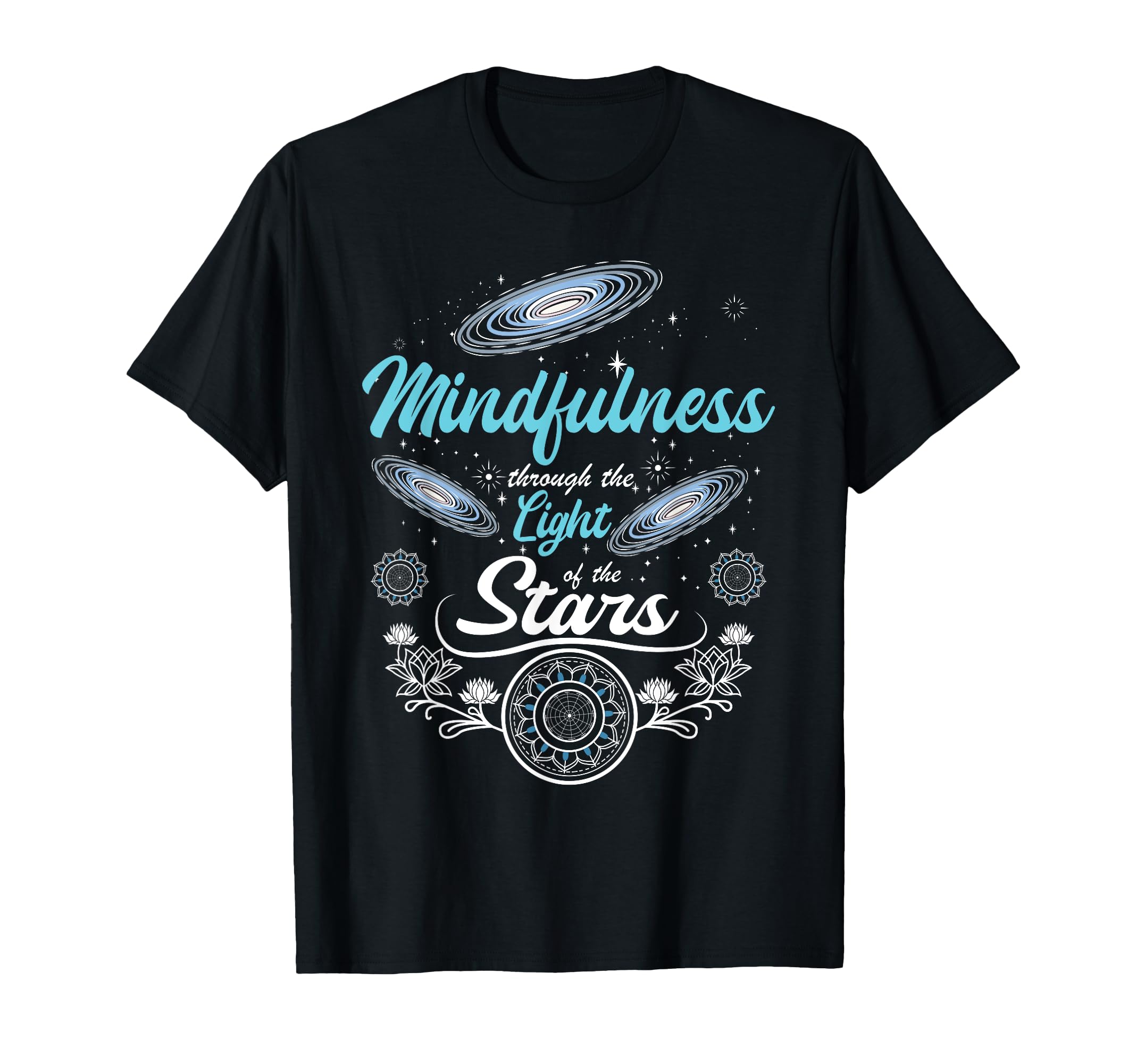 Cosmic Mindfulness Light Stars Galaxy T-Shirt - Graphic Print for Adults - T-Shirt, Sweatshirt, Hoodie