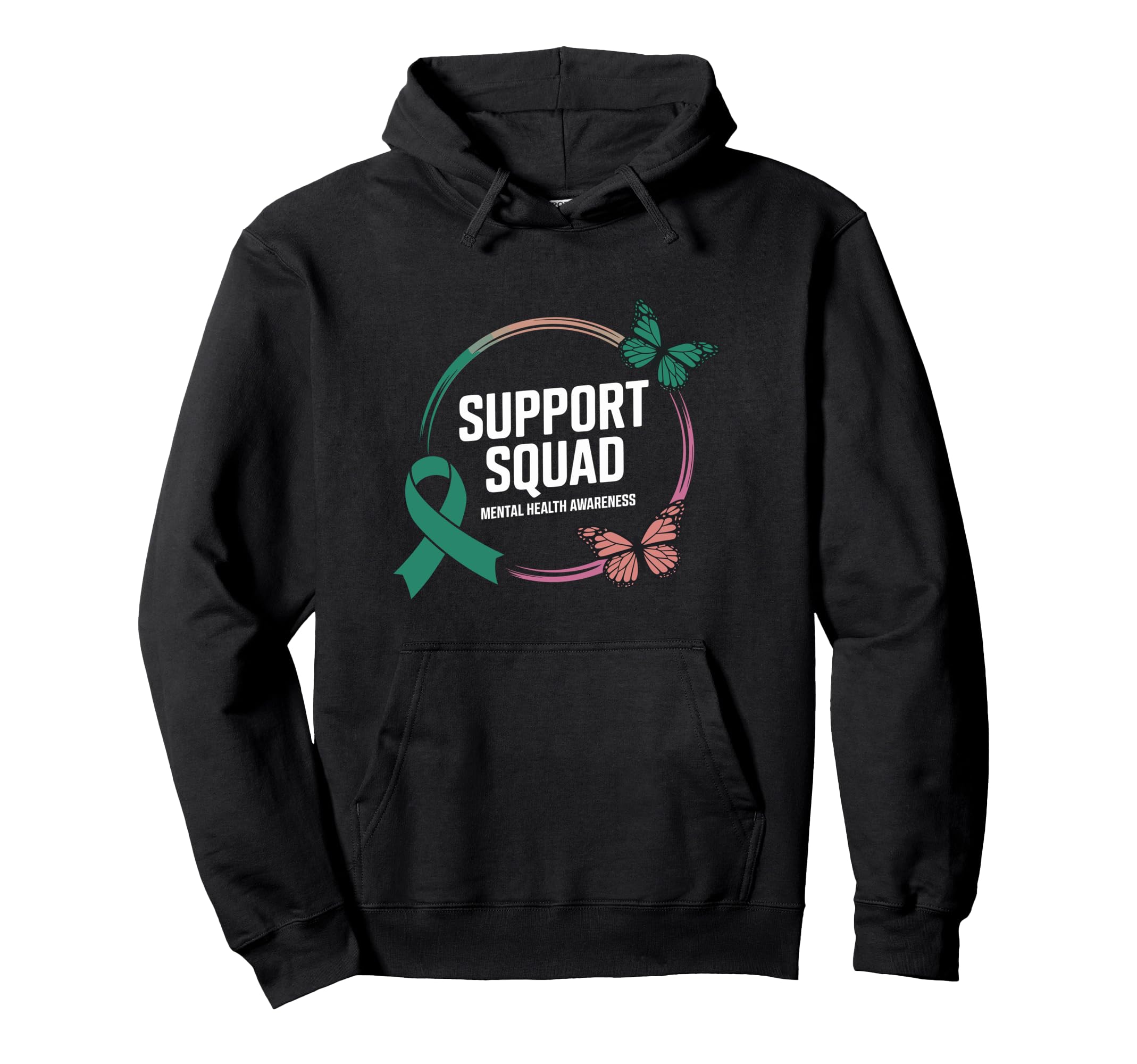 Suport Squad Mental Health Awareness Hoodie - Graphic Print Unisex - T-Shirt, Sweatshirt, Hoodie