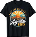 Let the 5th Grade Adventure Begin Back to School Teacher Kid T-Shirt Unisex T-shirt, Sweatshirt, Hoodie, Long Sleeve Tee - T-Shirt, Sweatshirt, Hoodie