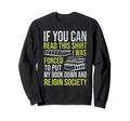 Funny Nerd Bibliophile Book Sweatshirt - Minimalist Print for Adults - T-Shirt, Sweatshirt, Hoodie