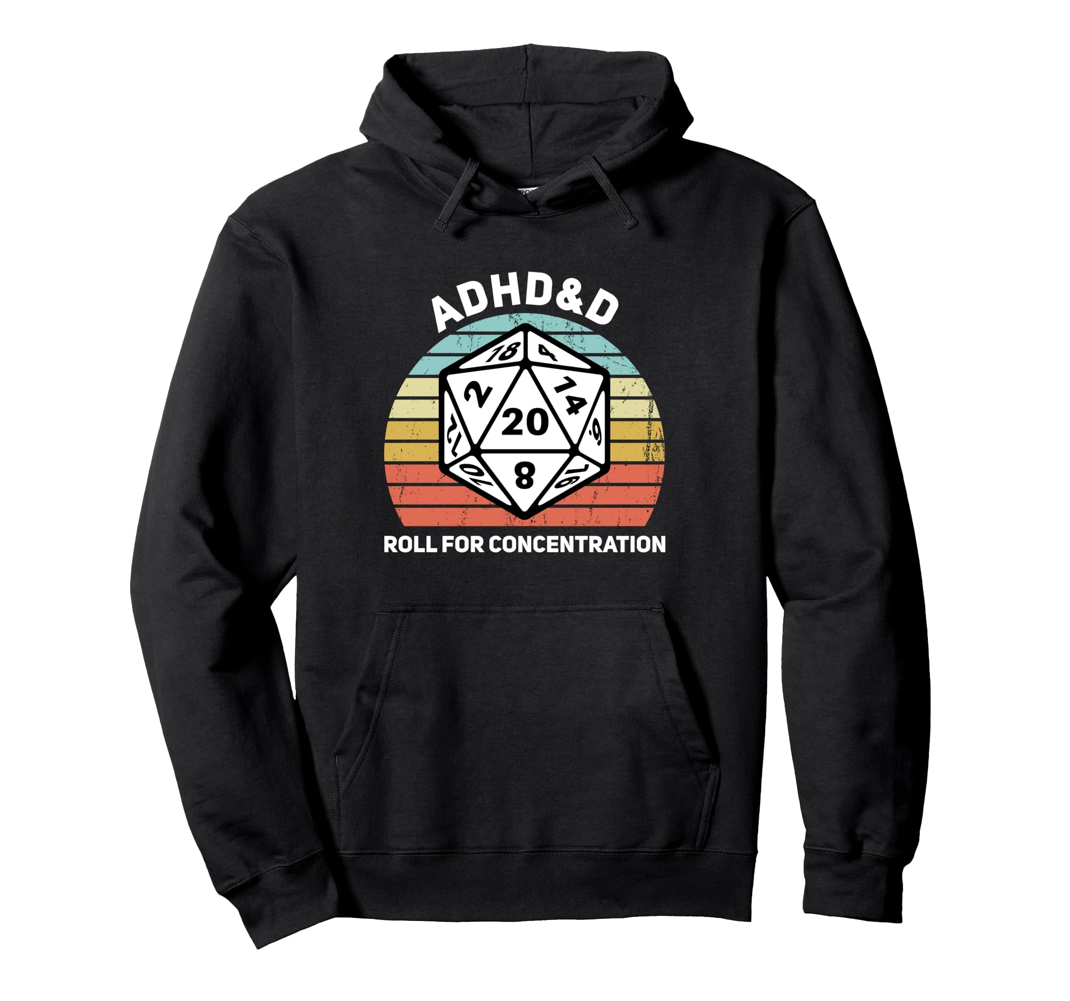 Funny Table Gamer Adhd D Roll Hoodie - Graphic Print for Adults - T-Shirt, Sweatshirt, Hoodie