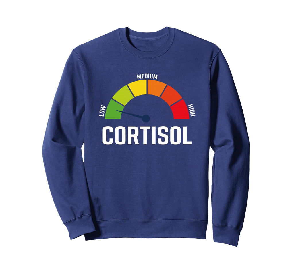 Low Cortisol Meter Relaxed Mental Sweatshirt - Trendy Graphic Unisex - T-Shirt, Sweatshirt, Hoodie