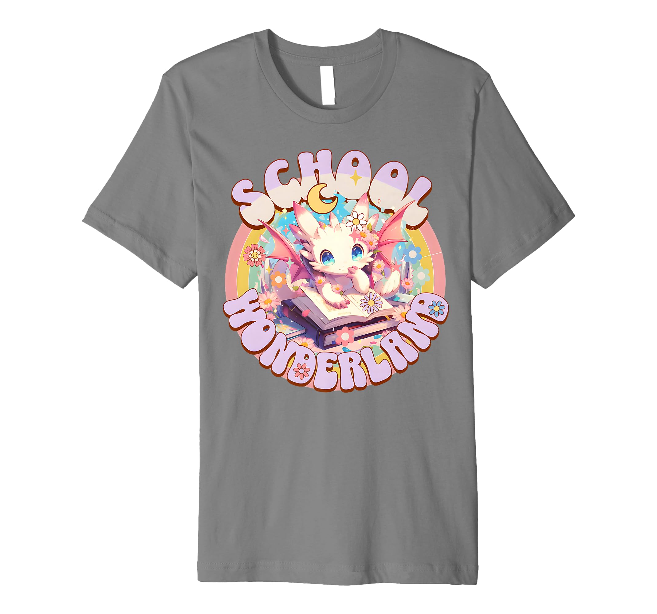 Dragon Magic School Bookworm Books T-Shirt - Trendy Graphic for Adults - T-Shirt, Sweatshirt, Hoodie