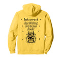 Introvert Book Reader Lover Librarian Hoodie - Aesthetic Graphic Unisex - T-Shirt, Sweatshirt, Hoodie