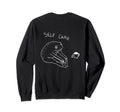 Self Care Frog Drinking Tea Sweatshirt - Custom Art Print Unisex - T-Shirt, Sweatshirt, Hoodie