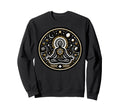 Meditative Figure Within Cosmic Sweatshirt - Fun Novelty Design Men Women - T-Shirt, Sweatshirt, Hoodie