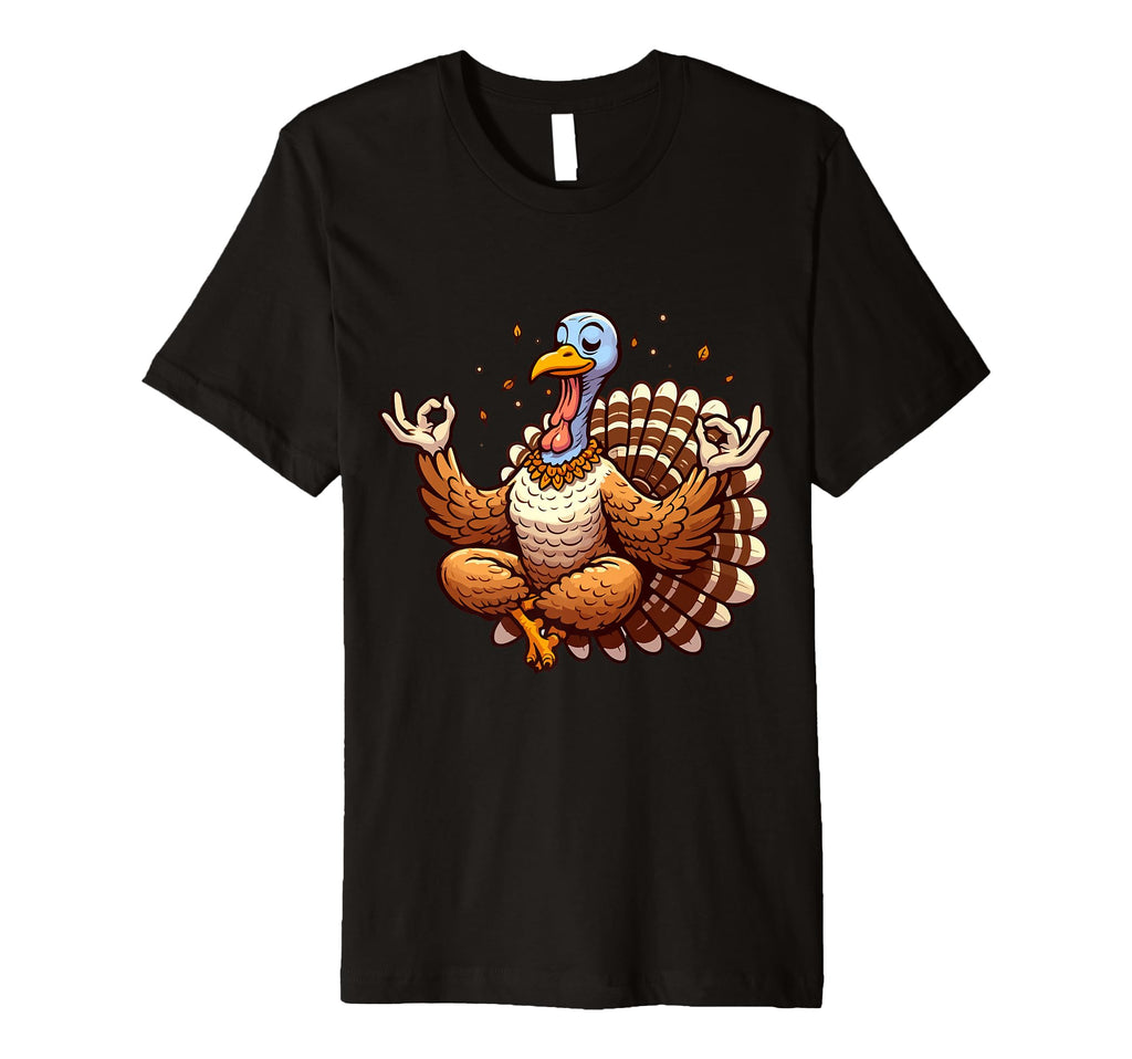 Meditation Turkey Yoga Pose Relaxing Animal T-Shirt - Unique Graphic Unisex - T-Shirt, Sweatshirt, Hoodie