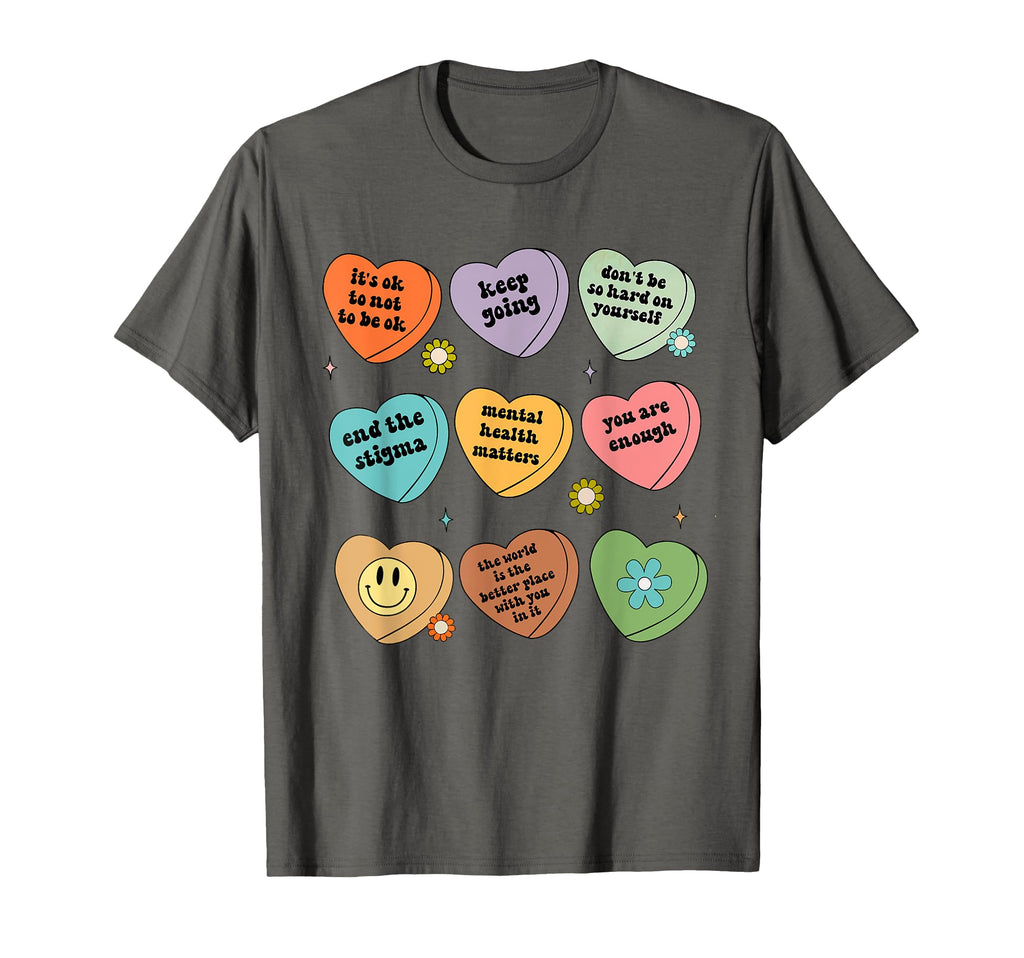 Mental Health Matters You Are Enough Self T-Shirt - Graphic Print Unisex - T-Shirt, Sweatshirt, Hoodie