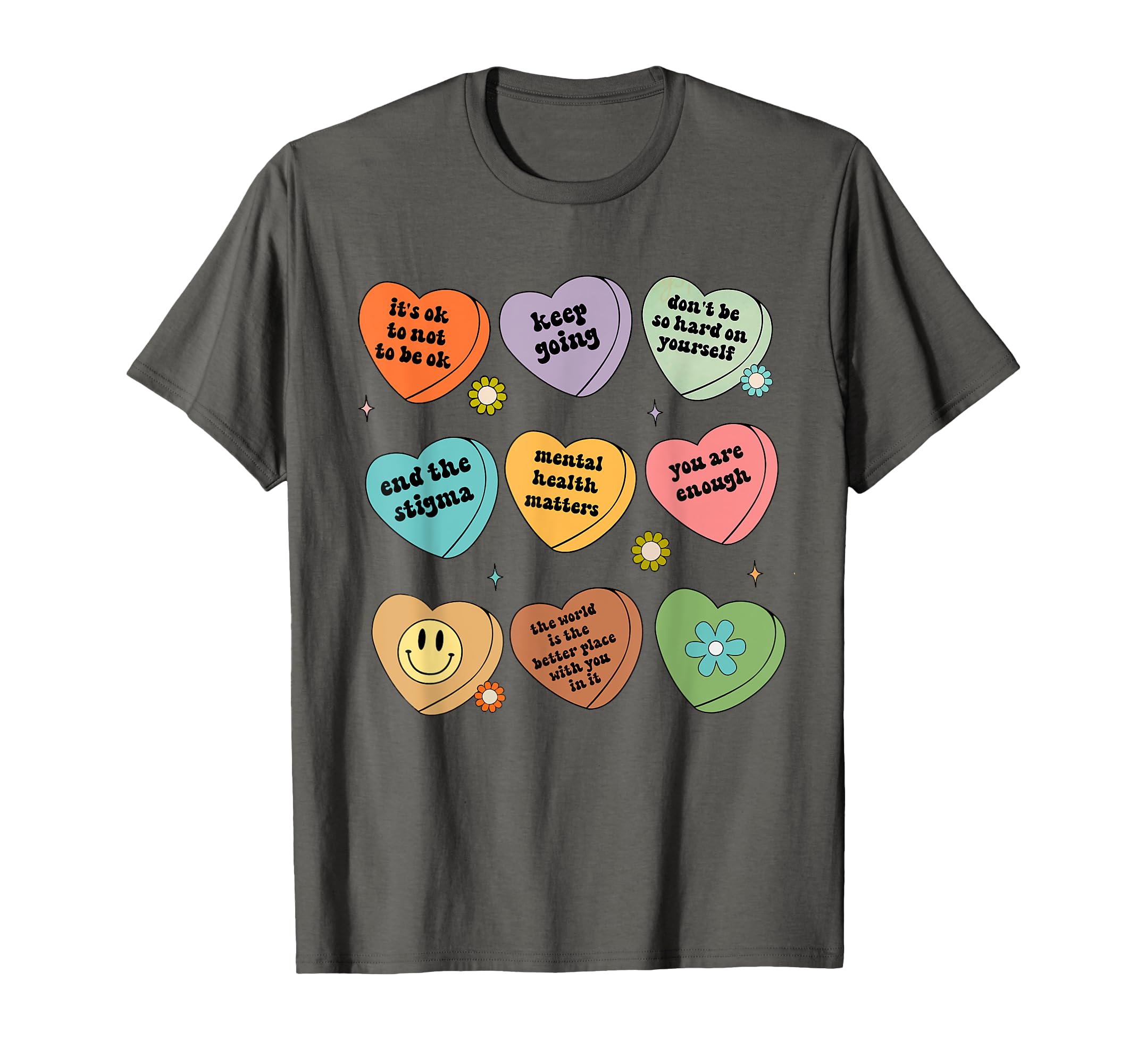 Mental Health Matters You Are Enough Self T-Shirt - Graphic Print Unisex - T-Shirt, Sweatshirt, Hoodie