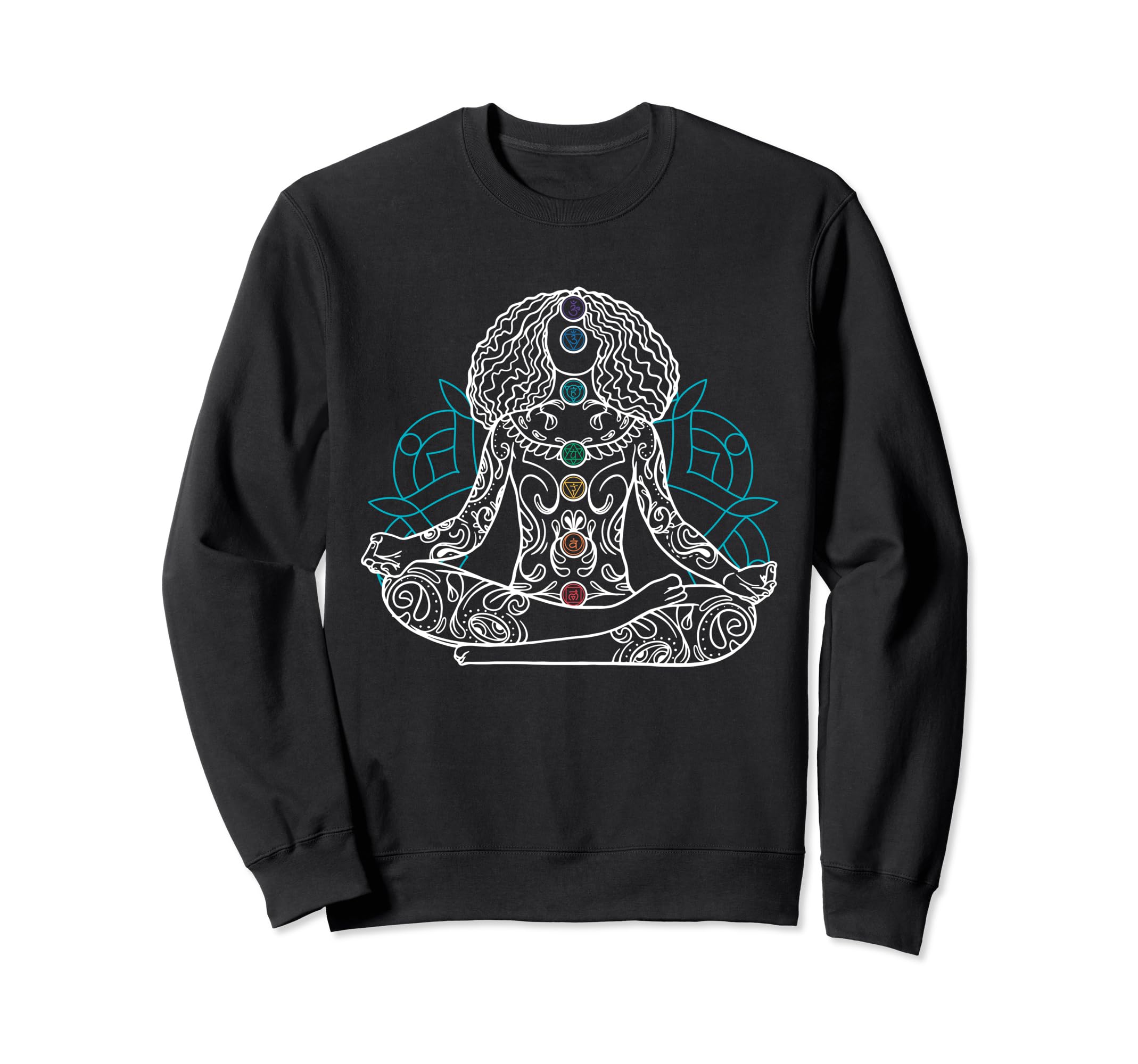 Yoga Chakra Spiritual Body Sweatshirt - Fun Novelty Design for Adults - T-Shirt, Sweatshirt, Hoodie
